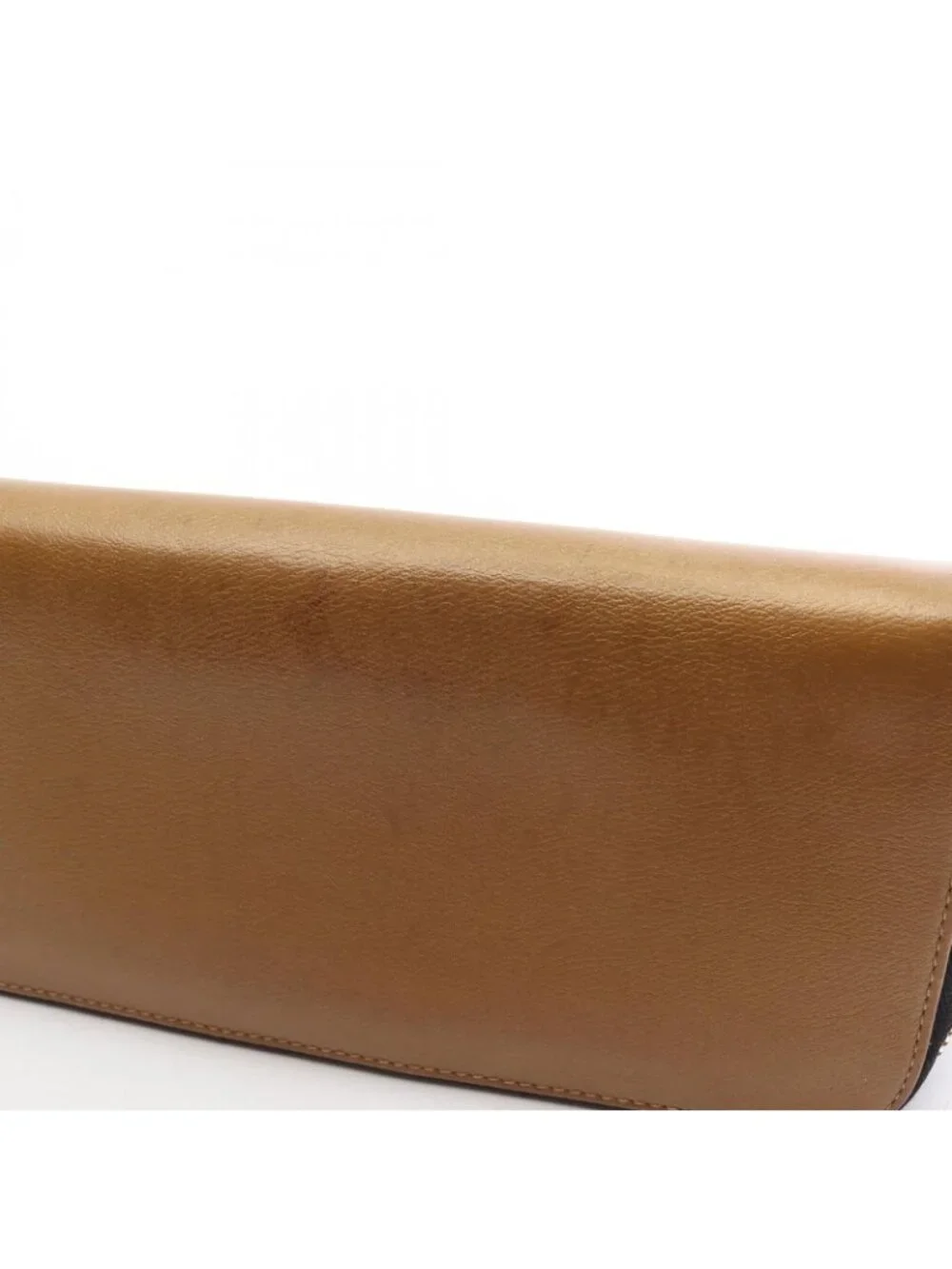 Loewe Round Length Wallet Brown Leather